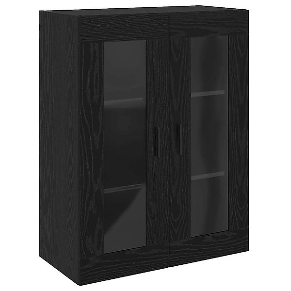 vidaXL Hängeschrank Wandschrank Wandmontiert Schwarz Eichen-Optik günstig online kaufen