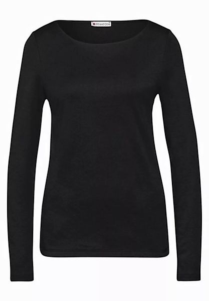 STREET ONE Langarmshirt - Basic Langarmshirt günstig online kaufen