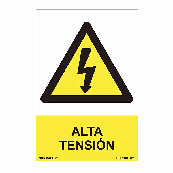 Schild Normaluz Alta Tensión Pvc (30 X 40 Cm) günstig online kaufen