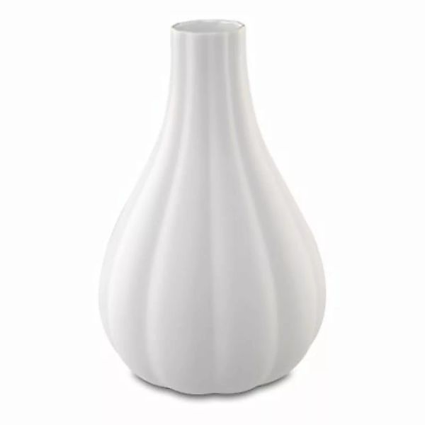 Vase 25,5 cm Convex 15,5 x 15,5 x 25,5 cm weiß günstig online kaufen