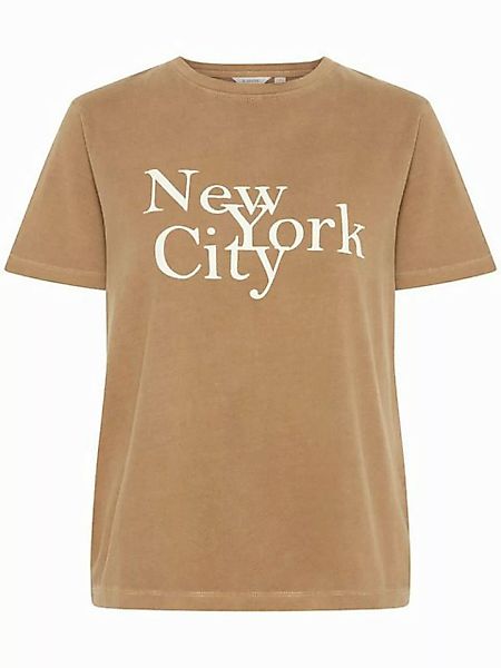 b.young T-Shirt T-Shirt Relaxed Fit NYC Print Weich Lässig 7991 in Braun günstig online kaufen