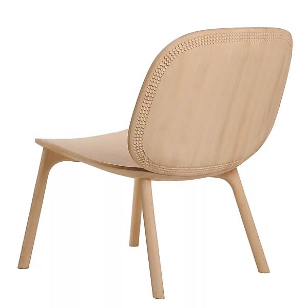 Zanat - Unna Lounge Stuhl - ahorn weiß/geölt/LxBxH 62x67x72cm günstig online kaufen