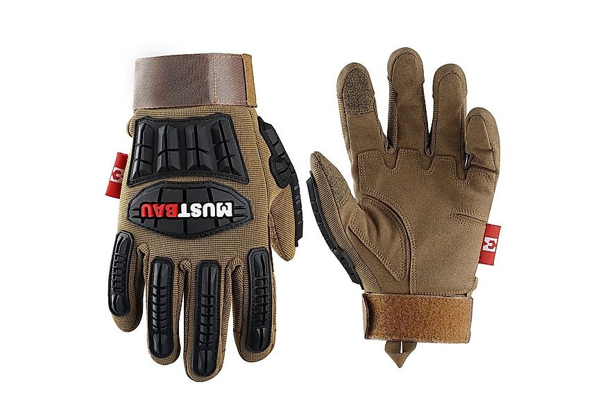 Mustbau Arbeitshandschuhe Sicherheitshandschuhe Mechanikerhandschuhe, Schla günstig online kaufen