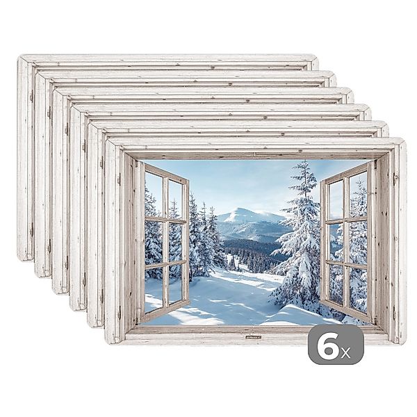 MuchoWow Platzset Durchsichtig - Winter - günstig online kaufen