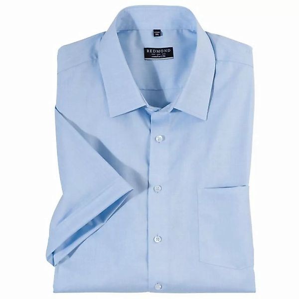 Redmond Kurzarmhemd Große Größen Herren Kurzarmhemd hellblau bügelleicht Re günstig online kaufen