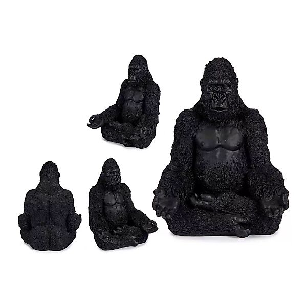 Deko-figur Gorilla Schwarz Harz (19 X 26,5 X 22 Cm) günstig online kaufen