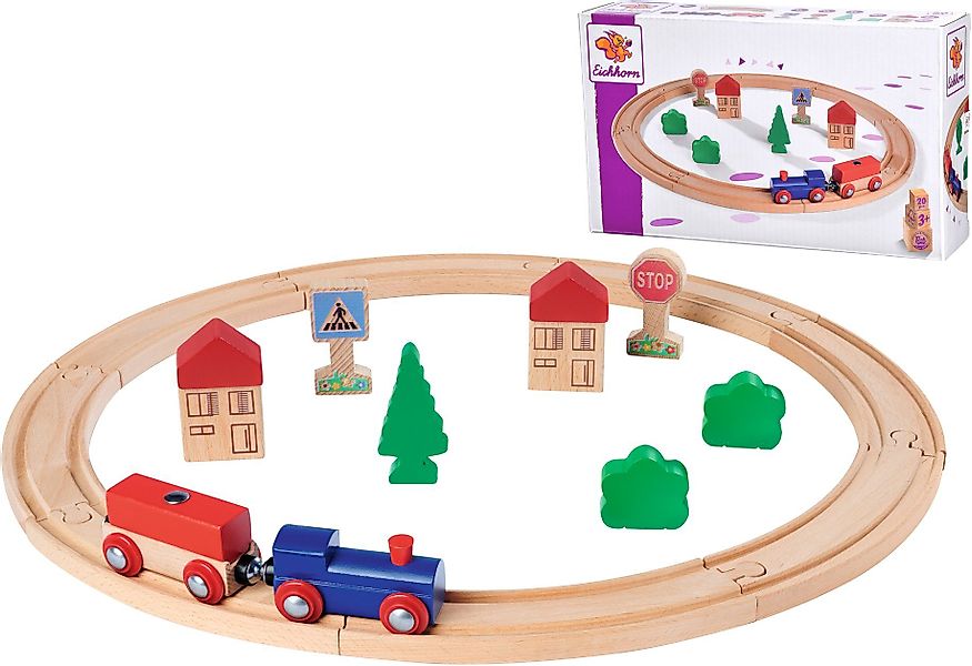 Eichhorn Spielzeug-Eisenbahn Kreis, (Set, 20-tlg), FSC®- günstig online kaufen