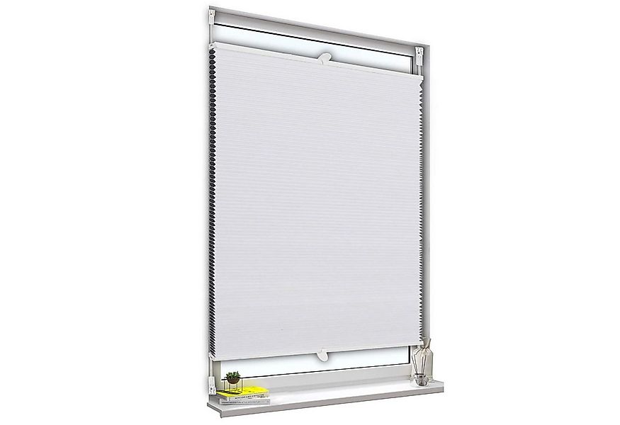 Woltu Plissee, verdunkelnd, Klemmfix, verspannt, Klemmfix, Wabenplissees oh günstig online kaufen