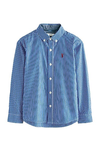 Next Langarmhemd Gestreiftes Langarmhemd aus 100 % günstig online kaufen
