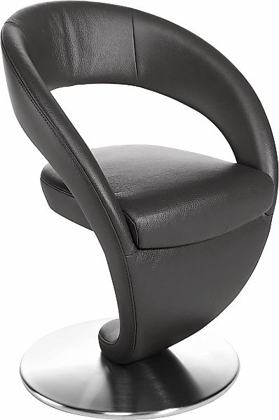 K+W Komfort & Wohnen Drehstuhl "Wave" () Design-Drehstuhl, Drehteller in Ed günstig online kaufen
