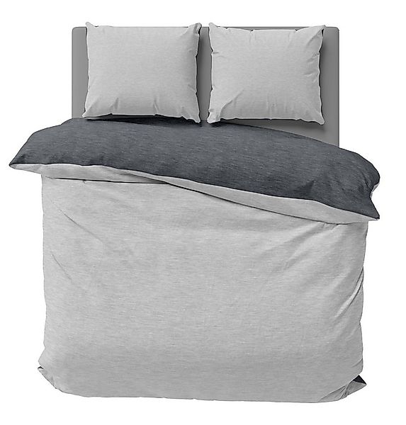 One Home Bettwäsche Wende Melange, Flanell, 3 teilig, meliert, Baumwolle ku günstig online kaufen