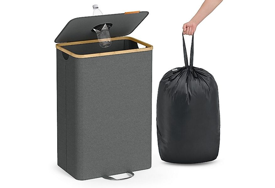 SONGMICS Flaschenkorb, Flaschensammler, Pfandflaschen, 95 / 135 L Flaschens günstig online kaufen