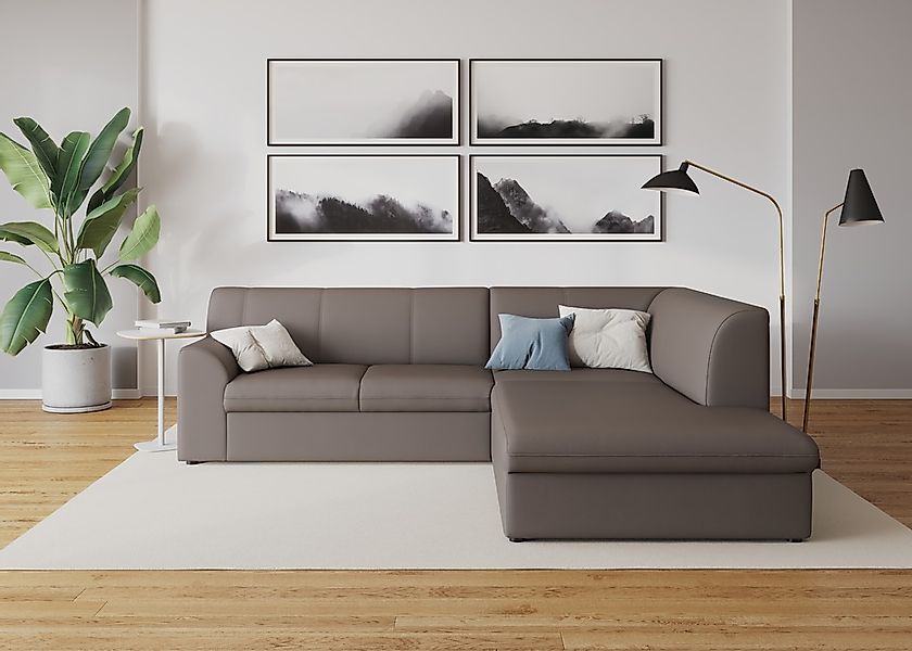 DOMO collection Ecksofa "Topper zeitlos elegant, kompakte Stellmaße, OTTOs günstig online kaufen