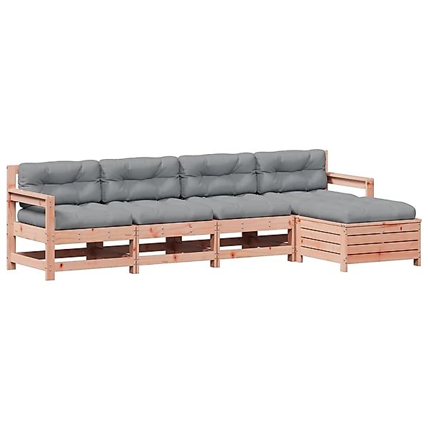 vidaXL 5-Tlg Garten-Lounge-Set mit Kissen Massivholz Douglasie 3250858 günstig online kaufen