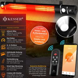 KESSER Heizgerät, Infrarot Heizstrahler 3000W Heizer günstig online kaufen