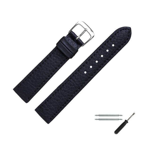 MARBURGER Uhrenarmband 20mm Kunststoff Vegan Schwarz günstig online kaufen
