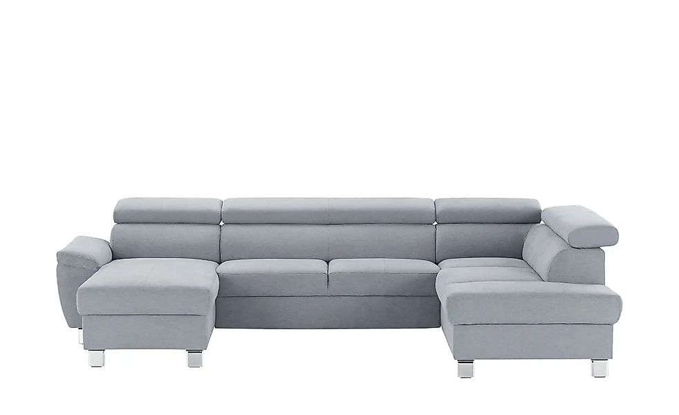 uno Wohnlandschaft aus Mikrofaser Avola ¦ blau ¦ Maße (cm): B: 318 H: 90 T: günstig online kaufen