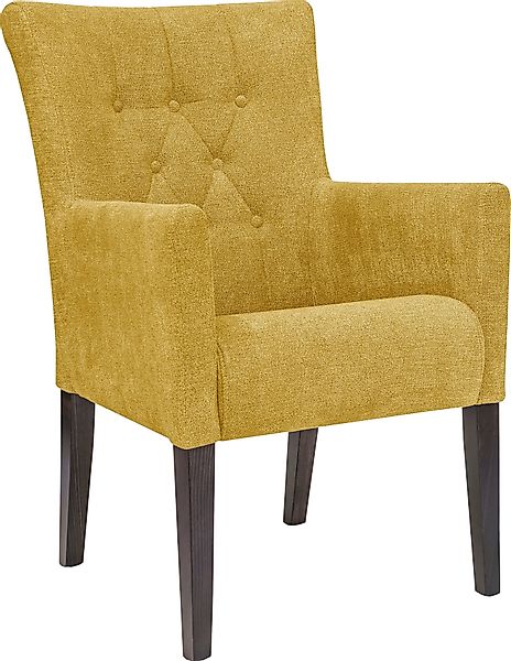 Home affaire Esszimmerstuhl "King" () 1 Stk.Esszimmerstuhl mit Knopfheftung günstig online kaufen