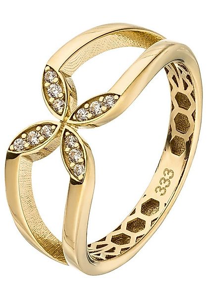 JOBO Goldring Ring Damenring, 333 Gold mit 12 Zirkonia günstig online kaufen