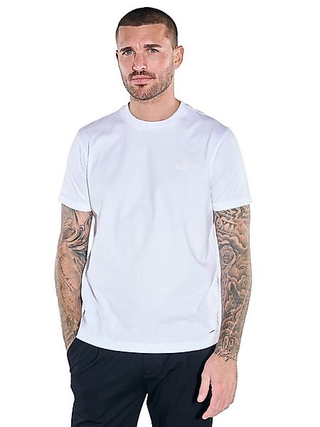 emilio adani T-Shirt Herren Rundhals T-Shirt, Reinweiss günstig online kaufen
