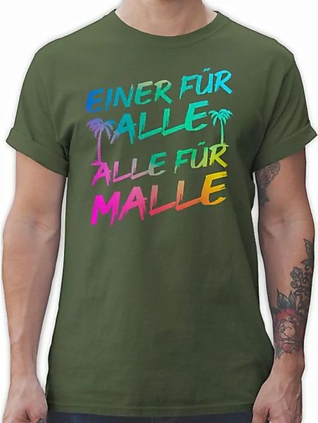 Shirtracer T-Shirt Malle für Alle - Einer für alle Alle für Malle Sommerurl günstig online kaufen