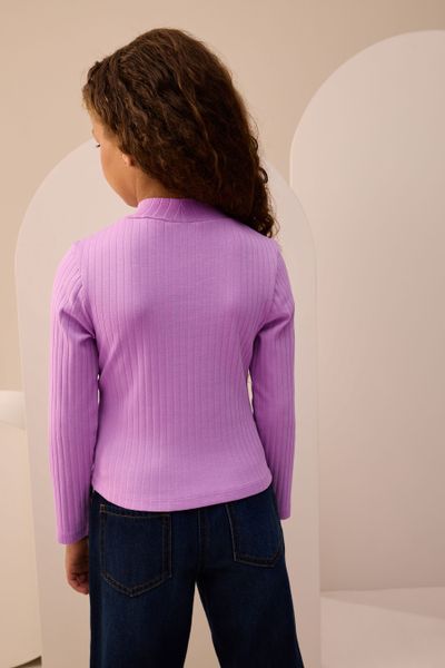 Next Langarmshirt Langarm-Shirt mit Stehkragen (1-tlg) günstig online kaufen