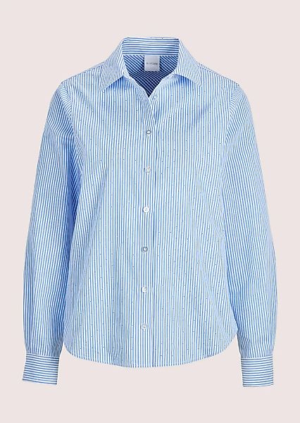 MADELEINE Langarmbluse "Hemdbluse Glamouröse Bluse mit Ziersteinen" günstig online kaufen