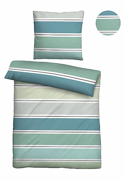 Biberna Bettwäsche "0025009" 2 Stk. tlg. absolut bügelfrei, 100% Baumwolle, günstig online kaufen