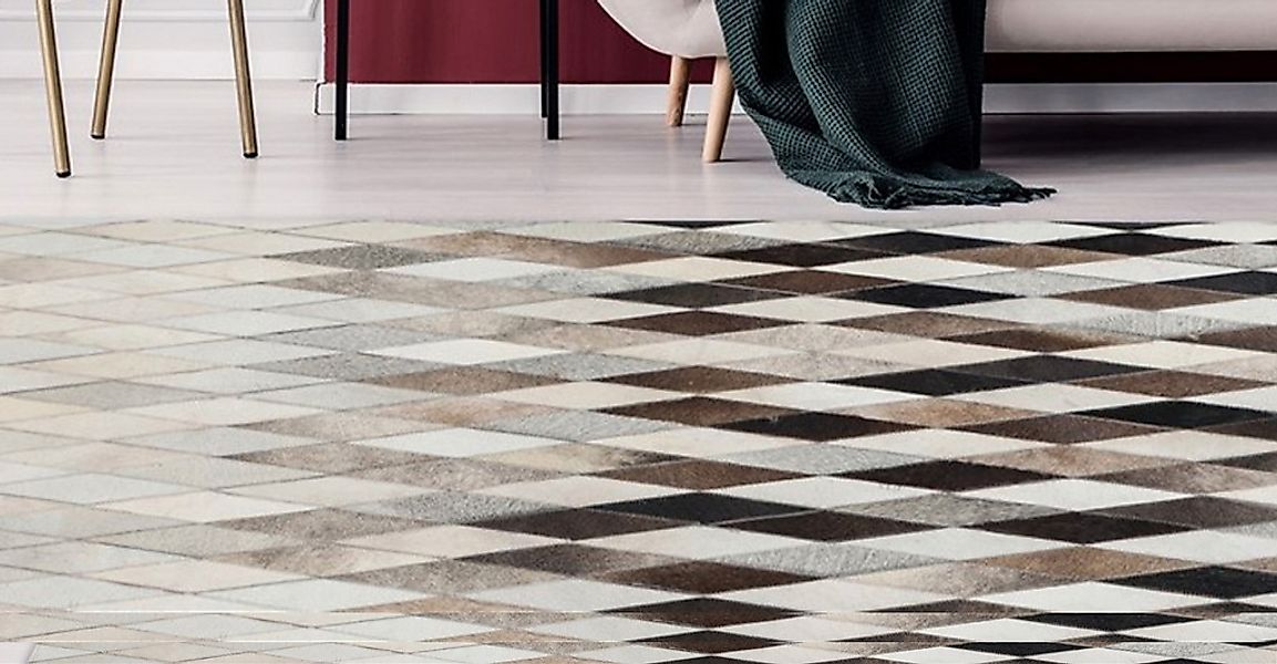 calo-deluxe Fellteppich "Dakota 900" rechteckig 8 mm Höhe echtes Rinderfell günstig online kaufen