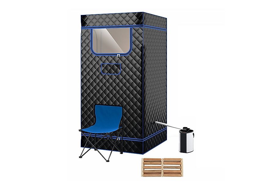 KOMFOTTEU Sauna, Dampfsauna tragbar mit Fernbedienung und Timer günstig online kaufen