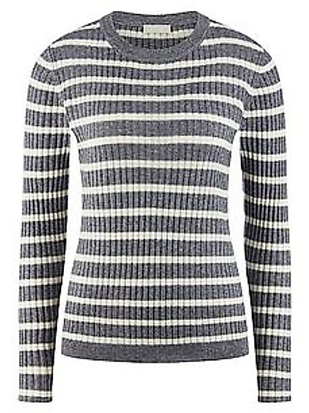 Rundhals-Pullover Kaschmir Peter Hahn grau günstig online kaufen