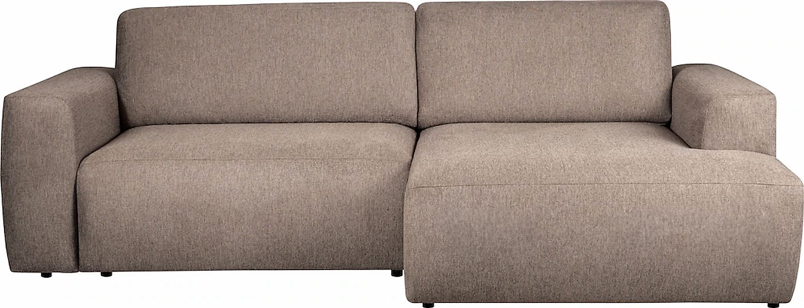 Home affaire Schlafsofa "Noord Schlafecksofa, Breite 250 cm" Cord, Struktur günstig online kaufen