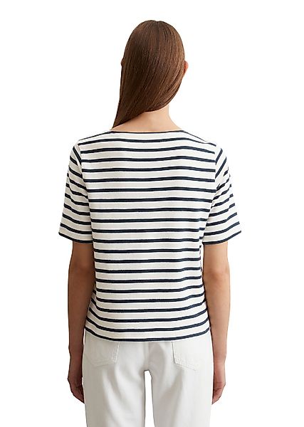 Marc O'Polo T-Shirt geringelt, U-Boot-Ausschnitt, gerade schnitten günstig online kaufen
