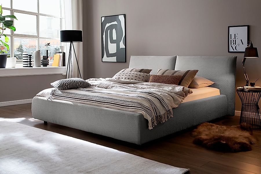 Home affaire Polsterbett "Priora in 4 Breiten bis 200cm" auch in NaturLEDER günstig online kaufen