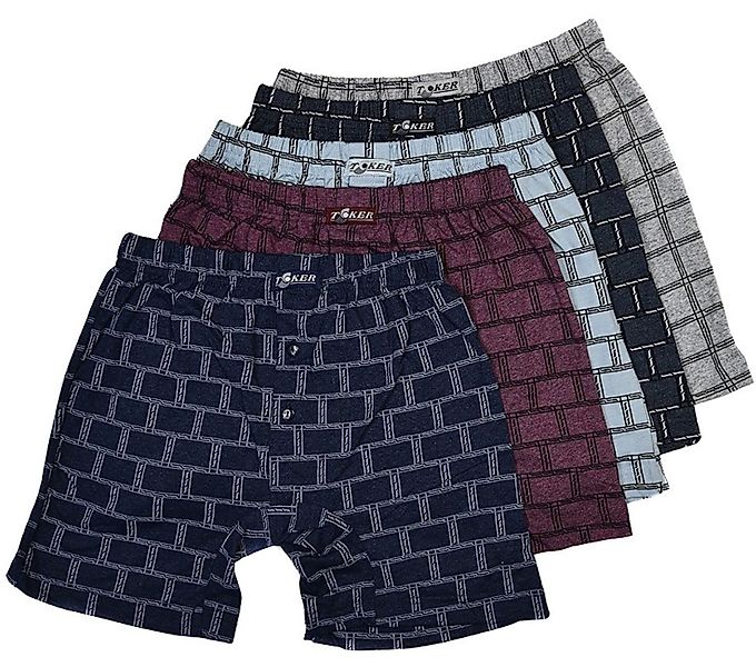 Toker Collection® Boxershorts Herren Boxershort kariert günstig online kaufen