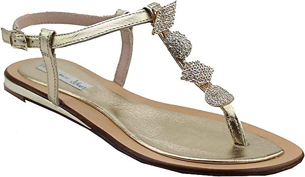 BZNA Tosca Blu Shoes ORO 106 Dione, Gold, Damen, Sandalen Zehentrenner günstig online kaufen