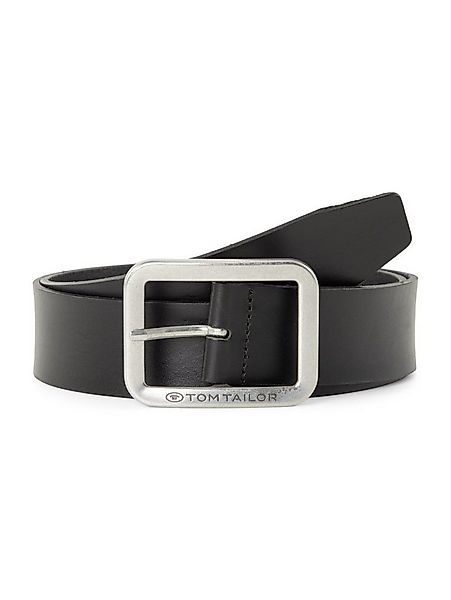 TOM TAILOR Ledergürtel Belts TTTED Ledergürtel mit eckiger Dornschließe günstig online kaufen