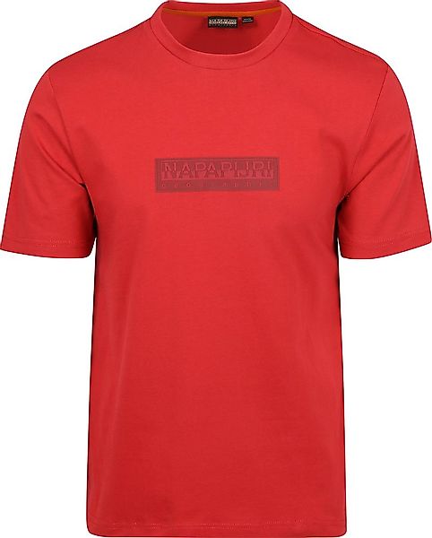 Napapijri T-shirt Logo Rot - Größe L günstig online kaufen