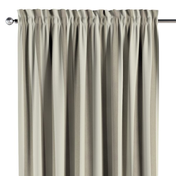 Vorhang mit Tunnel und Köpfchen, weiß- beige, Quadro (143-93) günstig online kaufen