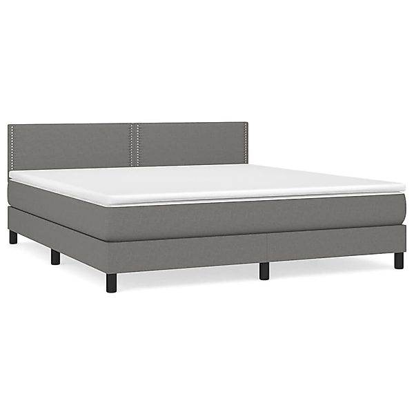 vidaXL Boxspringbett mit Matratze Dunkelgrau 180x200 cm Stoff1380445 günstig online kaufen