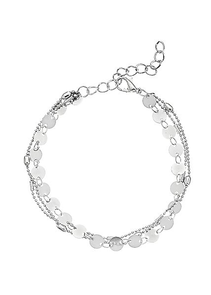LASCANA Fußkette, mit kleinen Plättchen, Fußkettchen-Armband, günstig online kaufen