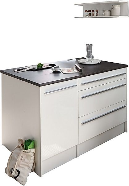 BASIC by Balculina Kücheninsel Jazz Kücheninsel, Breite 145 cm, Türen und S günstig online kaufen