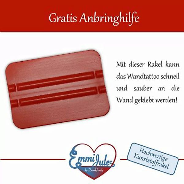 EmmiJules Wandtattoo Einhorn in Regenbogen-Farben mit Herzen mehrfarbig Gr. günstig online kaufen