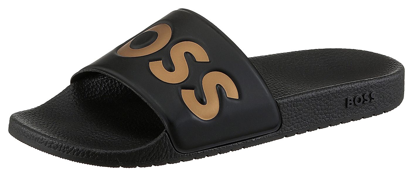 BOSS Aryeh Slid Badepantolette, Poolslides, Schlappen, günstig online kaufen