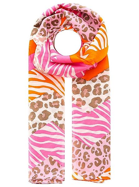 Zwillingsherz Modeschal "Leo Zebra Zickzack", mit besonderem farbenfrohem M günstig online kaufen