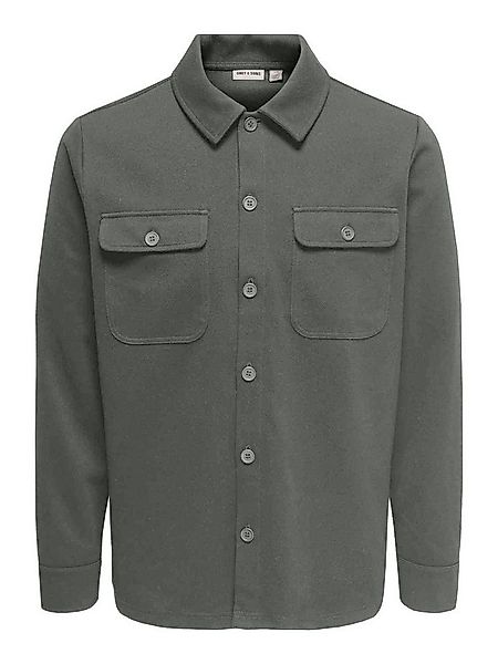ONLY & SONS Langarmhemd ONSNEWKOBE OVERSHIRT SWEAT OTL günstig online kaufen
