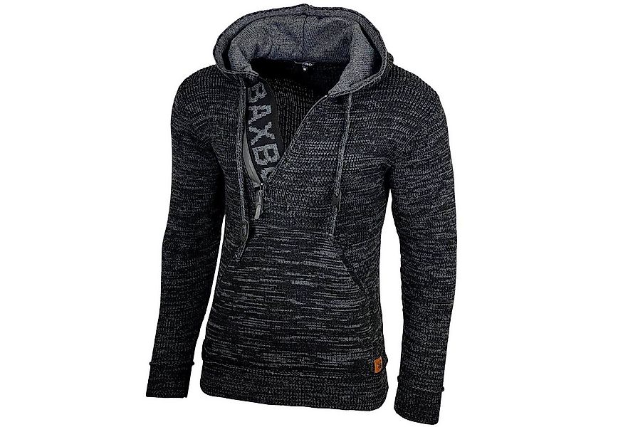 Baxboy Strickpullover Herren Winter Kapuzenpullover Kapuzenjacke mit Reißve günstig online kaufen