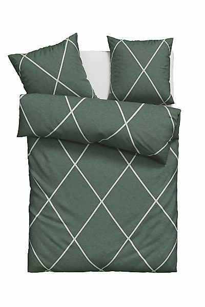 Leonique Bettwäsche "Belle" 2 Stk. tlg. Renforcé Qualität, Reißverschluss günstig online kaufen