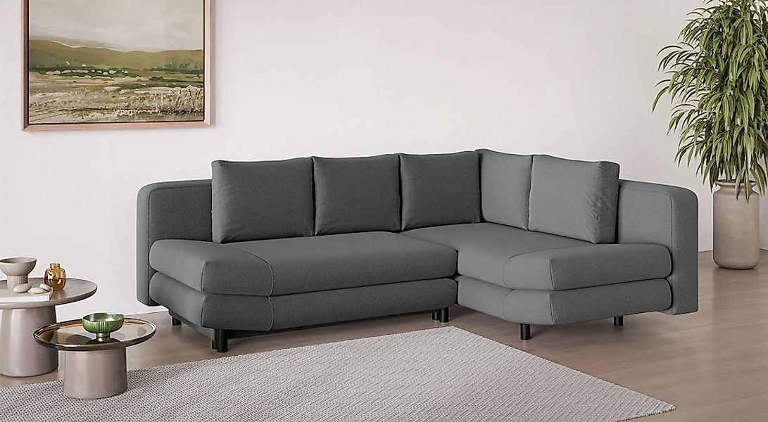 Home affaire Ecksofa "LENNARA Schlafsofa mit Bettkasten, Maße B/T/H: 234/17 günstig online kaufen
