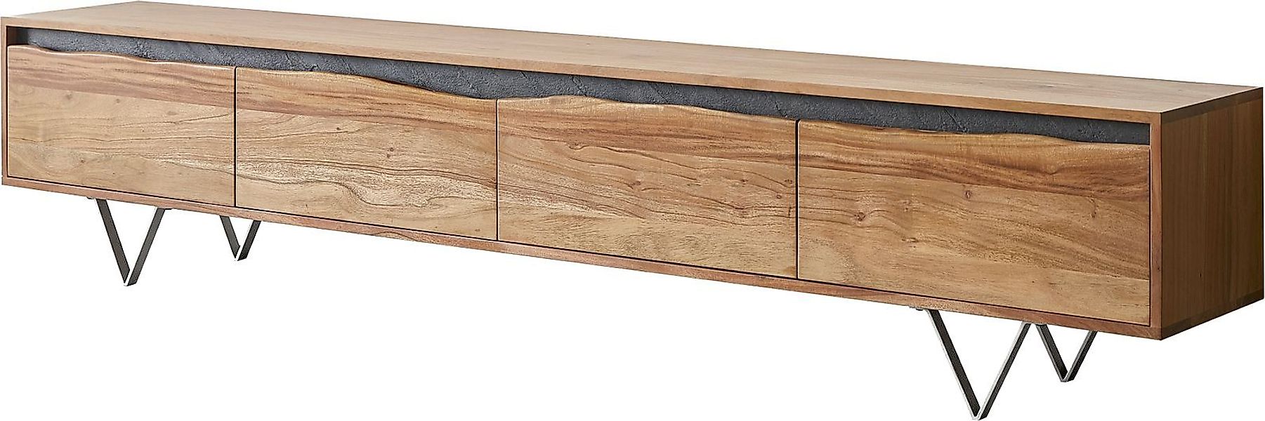 DELIFE Lowboard Stonegrace, Natur 220x35x45 cm günstig online kaufen